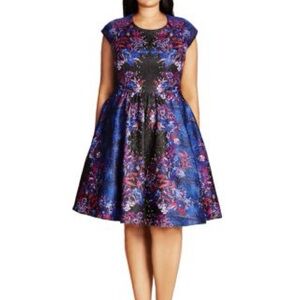 Floral Fit and Flare Dress